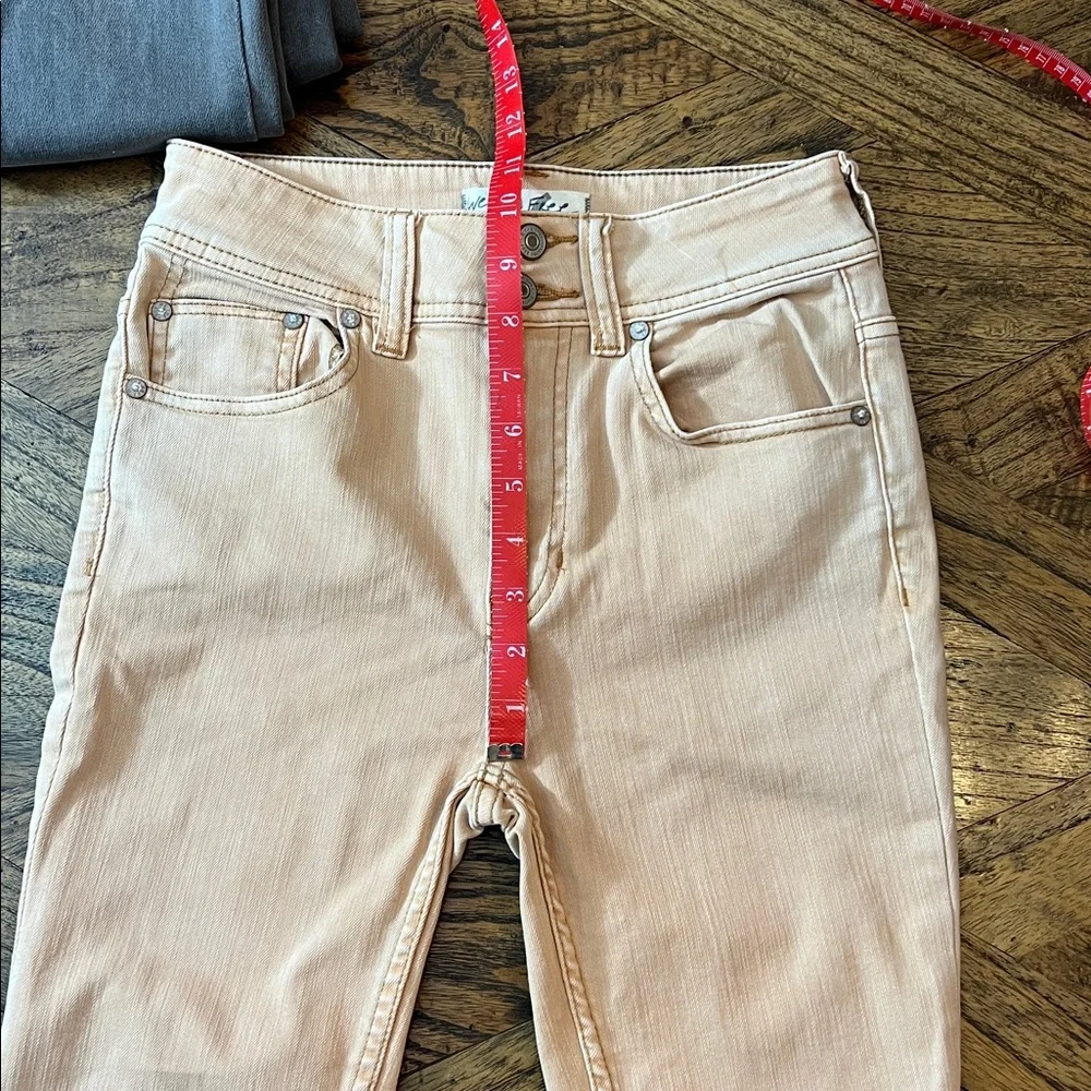 We The Free (Free People) High Rise Skinny Ankle Jeans, Stretch, Raw Edge sz 26 - Picture 4 of 8